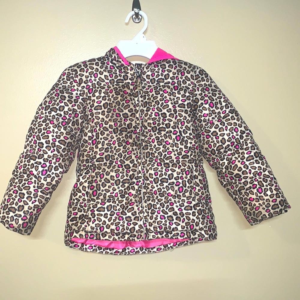 Cheetah print winter coat